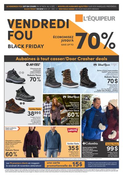 L'Équipeur Black Friday Flyer November 27 to December 3