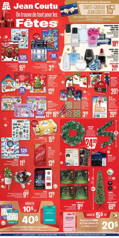 Jean Coutu Flyer November 27 to December 3