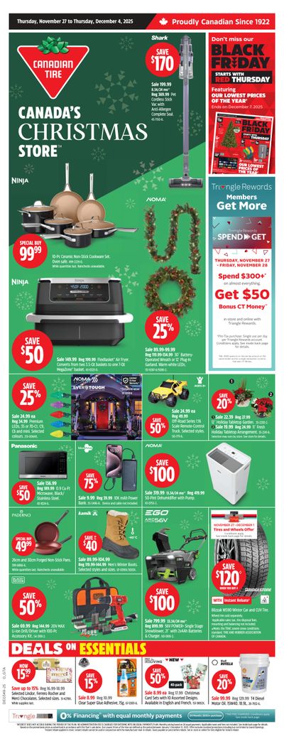 Canadian Tire (ON) Flyer November 27 to December 4