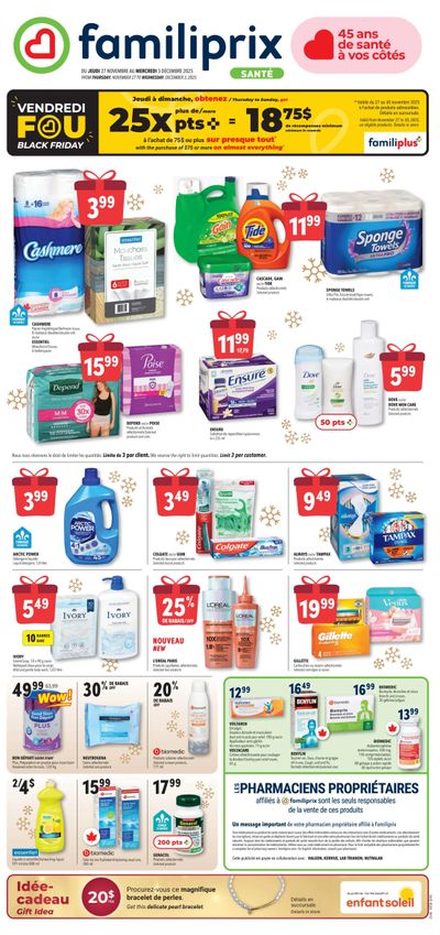 Familiprix Sante Flyer November 27 to December 3