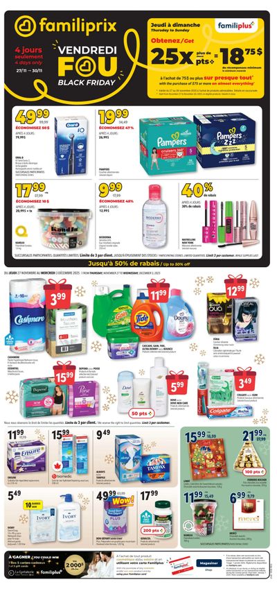 Familiprix Flyer November 27 to December 3