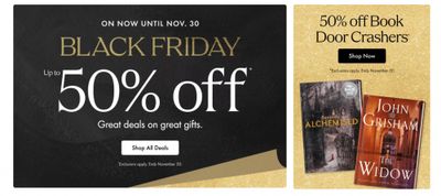 Indigo Chapters Canada Black Friday Deals 2025 *LIVE*