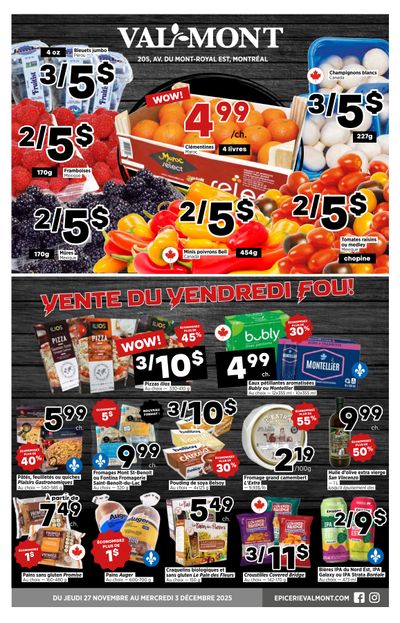 Val-Mont Flyer November 27 to December 3