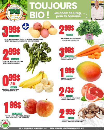 Marches Tau Produce Flyer November 24 to 30