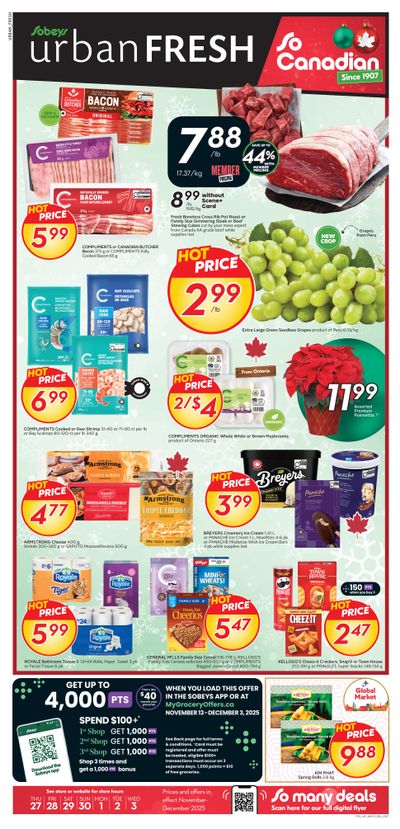 Sobeys Urban Fresh Flyer November 27 to December 3