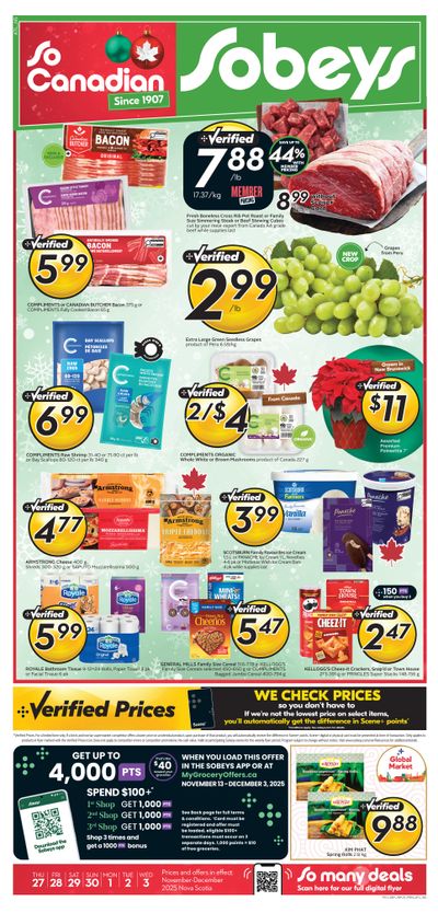 Sobeys (Atlantic) Flyer November 27 to December 3