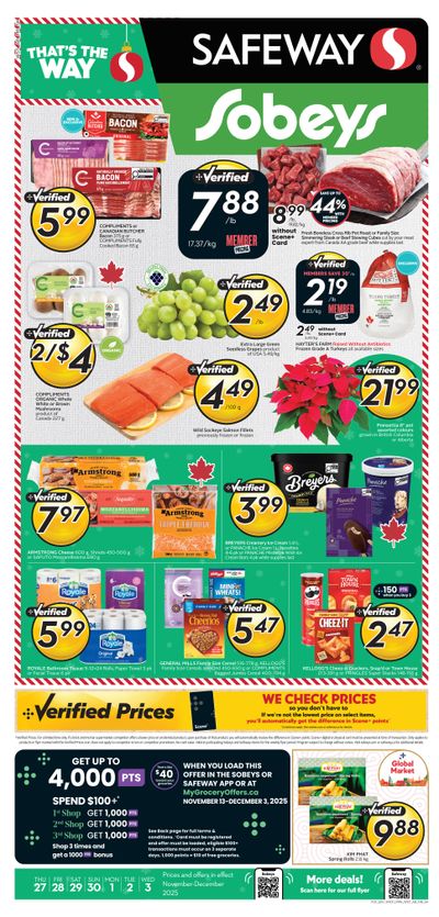 Sobeys/Safeway (AB) Flyer November 27 to December 3