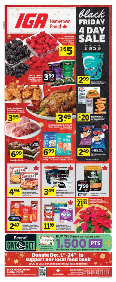 IGA (AB & BC) Flyer November 27 to December 3