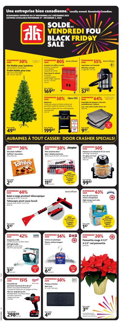 Home Hardware (QC) Black Friday Flyer November 27 to December 3