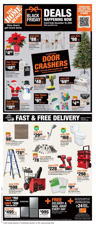 Home Depot (BC) Flyer Black Friday November 27 to December 10