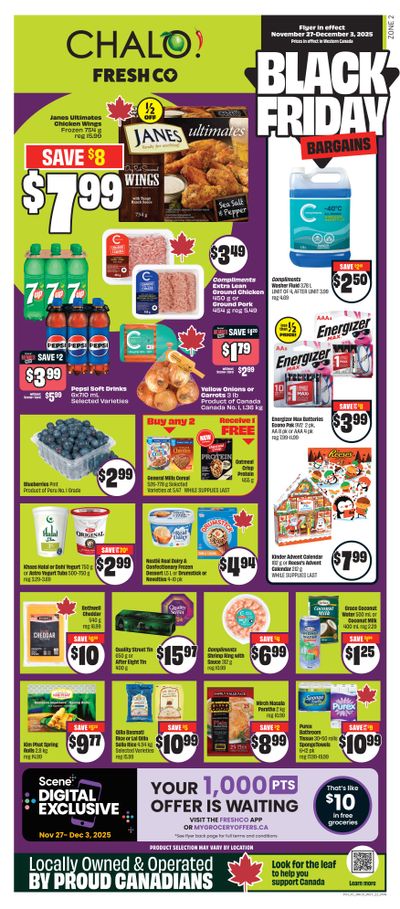 Chalo! FreshCo (West) Flyer November 27 to December 3