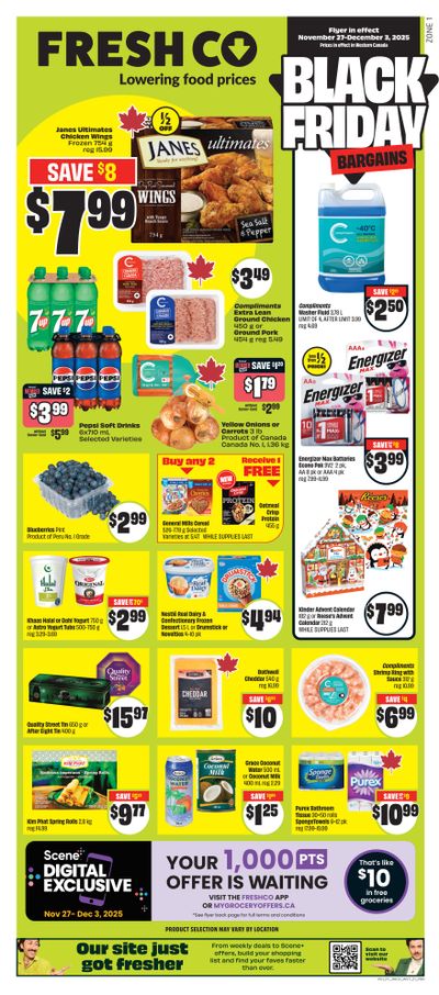 FreshCo (West) Flyer November 27 to December 3