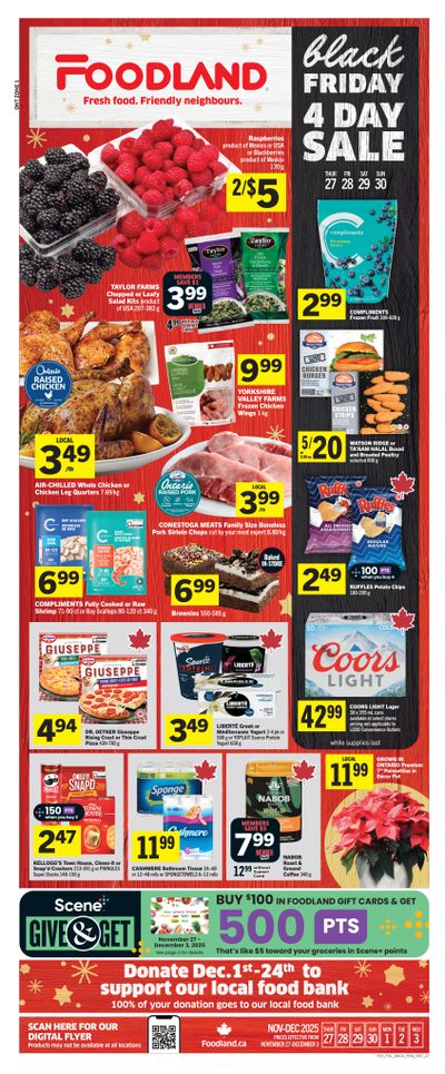 Foodland (ON) Flyer November 27 to December 3