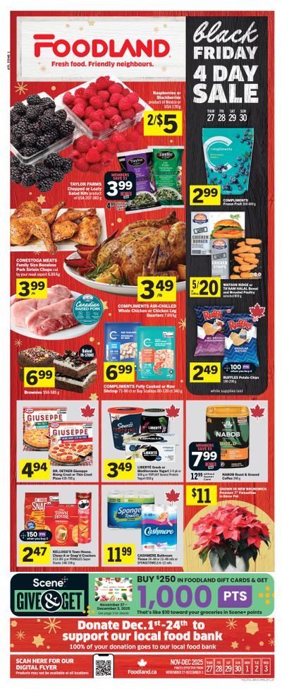 Foodland (Atlantic) Flyer November 27 to December 3