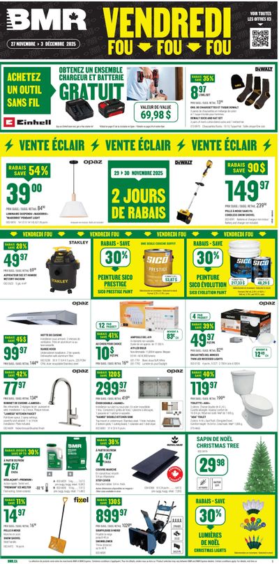 BMR Black Friday Flyer November 27 to December 3