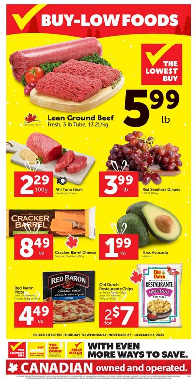 Buy-Low Foods Flyer November 27 to December 3