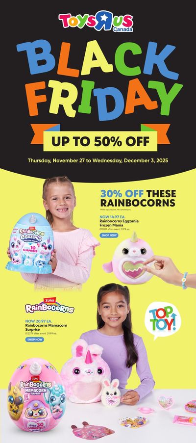 Toys R Us Black Friday Flyer November 27 to December 3