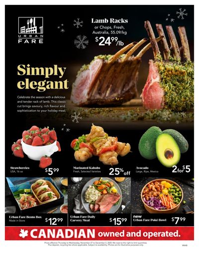 Urban Fare Flyer November 27 to December 3