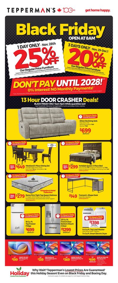 Tepperman's Black Friday Flyer November 27 to December 3