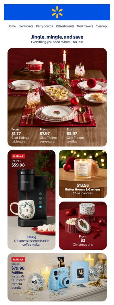 Walmart Entertaining Guide November 27 to December 24