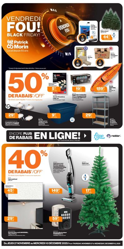 Patrick Morin Black Friday Flyer November 27 to December 10