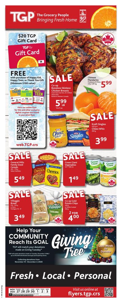 TGP The Grocery People Flyer November 27 to December 3