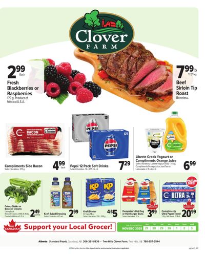 Clover Farm (West) Flyer November 27 to December 3
