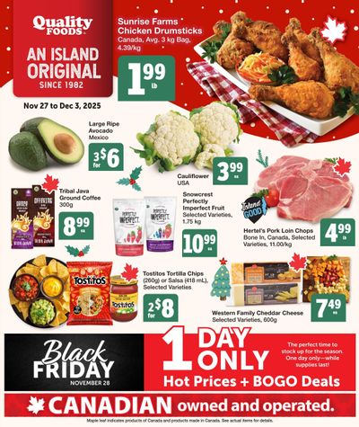 Quality Foods Flyer November 27 to December 3