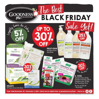 Goodness Me Flyer November 26 to December 2