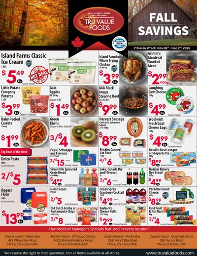 Tru Value Foods Flyer November 26 to December 2