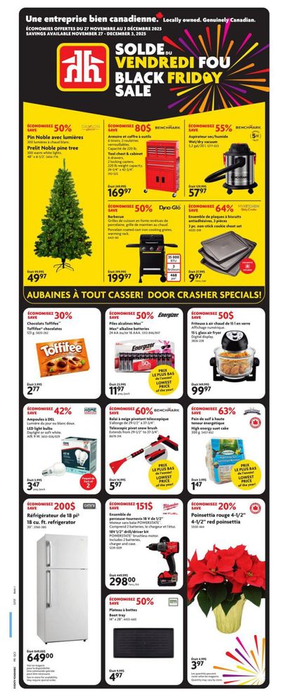 Home Hardware Building Centre (QC) Black Friday Flyer November 27 to December 3