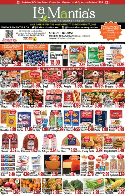LaMantia's Flyer November 27 to December 3