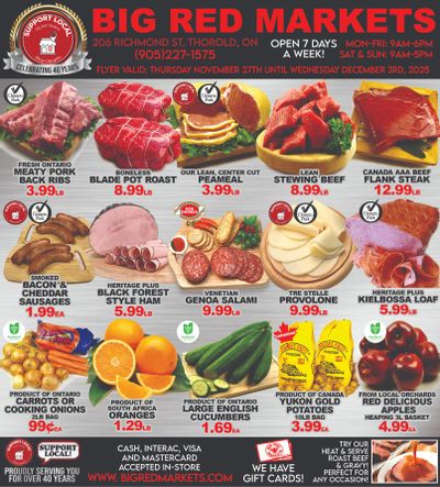 Big Red Markets Flyer November 27 to December 3