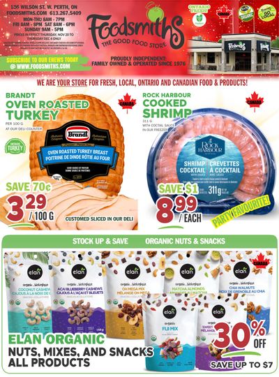 Foodsmiths Flyer November 27 to December 4