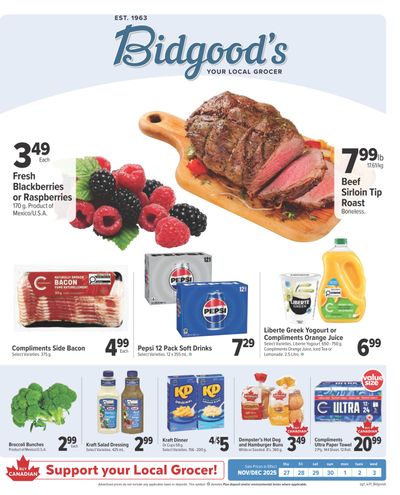 Bidgood's Flyer November 27 to December 3