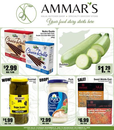 Ammar's Halal Meats Flyer November 27 to December 3