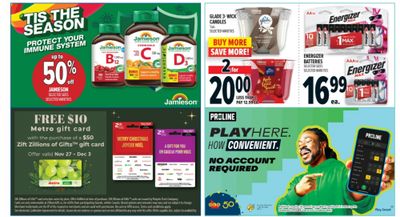 Metro Ontario Black Friday Deals: Get a $10 Gift Card When You Purchase a $50 Zift Zillions of Gifts Gift Card + More