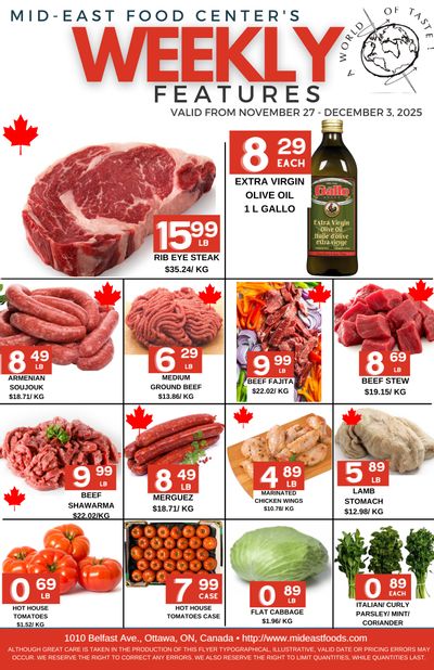 Mid-East Food Centre Flyer November 27 to December 3