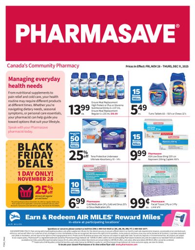 Pharmasave (West) Flyer November 28 to December 11