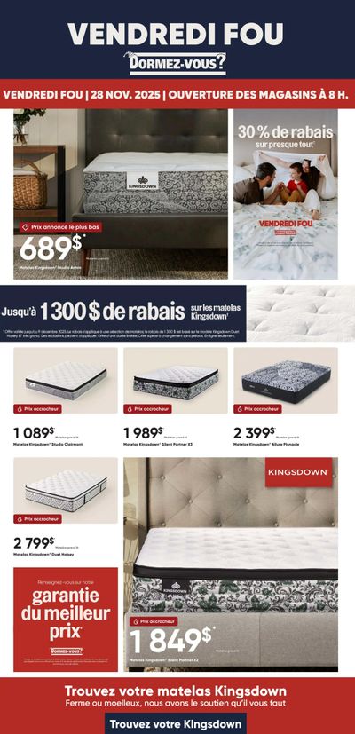 Dormez-vous Flyer November 28 to December 2