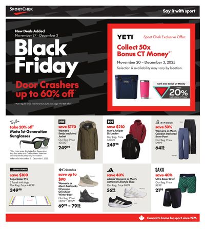 Sport Chek Black Friday November 27 to December 3