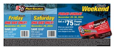 PartSource Flyer November 28 to December 10