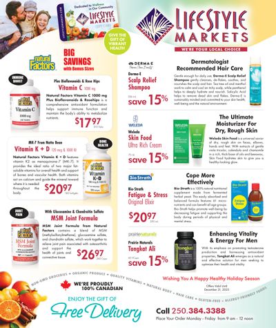 Lifestyle Markets Monday Magazine Flyer November 26 to December 21