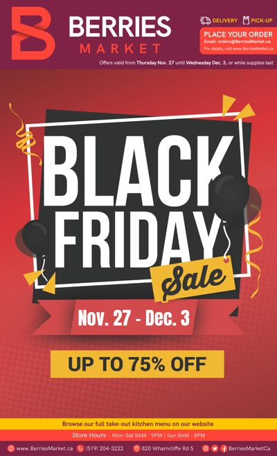 Berries Market Flyer November 27 to December 3