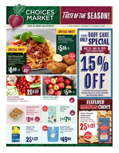 Choices Market Flyer November 27 to December 3