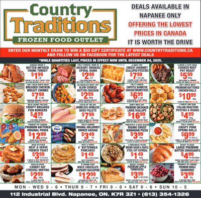 Country Traditions Flyer November 27 to December 4