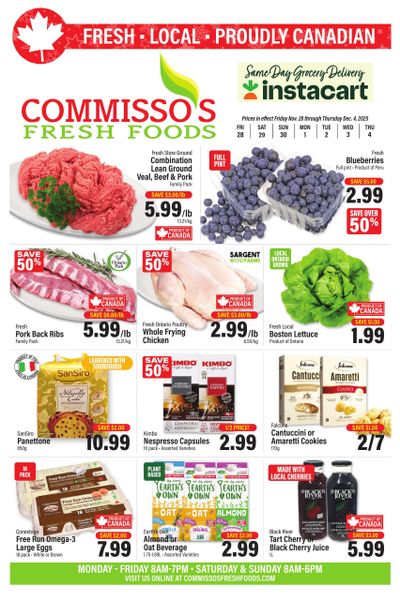 Commisso's Fresh Foods Flyer November 28 to December 4