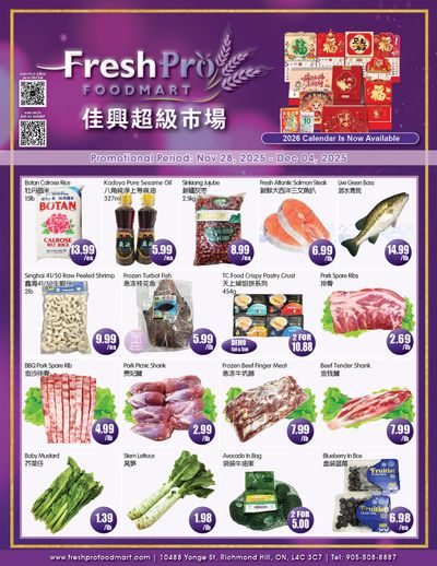 FreshPro Foodmart (Richmond Hill) Flyer November 28 to December 4