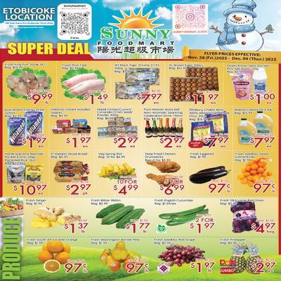 Sunny Foodmart (Etobicoke) Flyer November 28 to December 4
