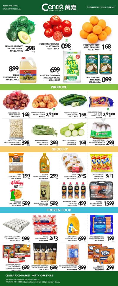 Centra Foods (North York) Flyer November 28 to December 4